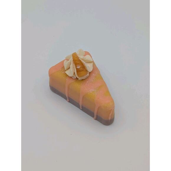 Scented Wax Melt Dessert Slice Peach & Cream Pie Decorative Home Fragrance - Picture 2 of 5